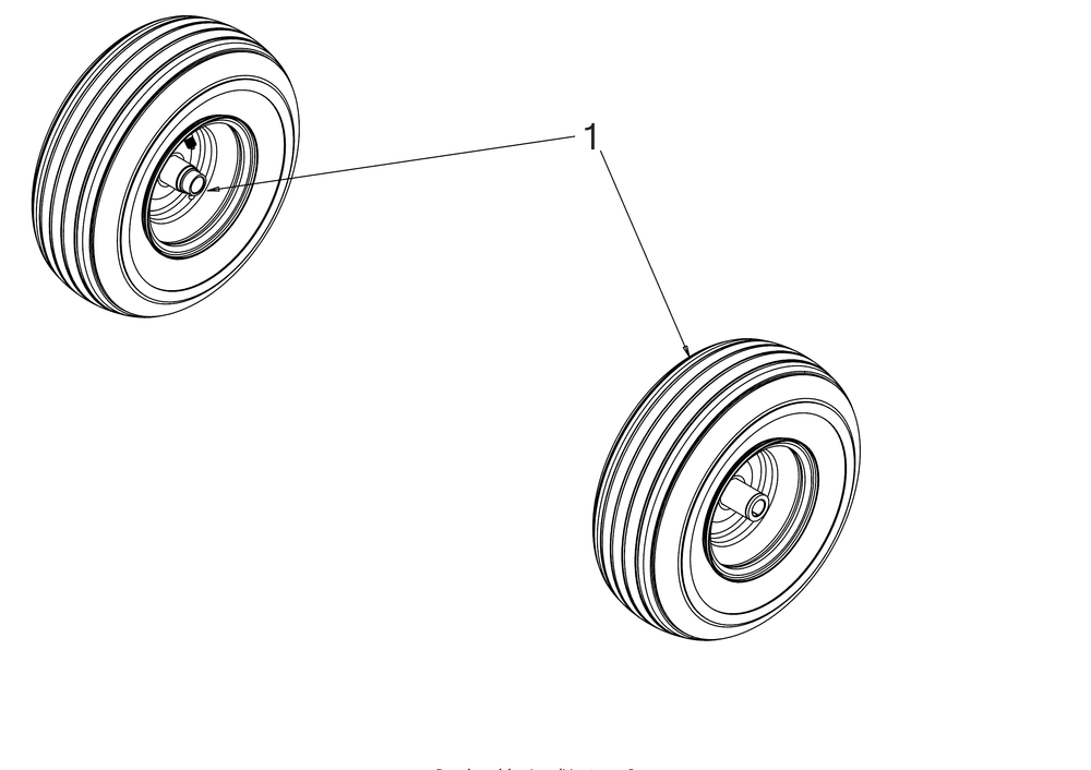 Wheels-Front Diagram and Parts List for RZT-S50KH (17ARCBDQ056)(2017) Cub Cadet Lawn Tractor